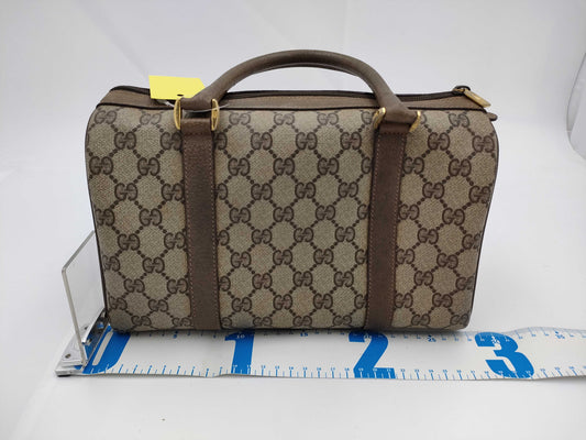 GUCCI GG Supreme 40.02.006 Sherry Mini Boston Handbag