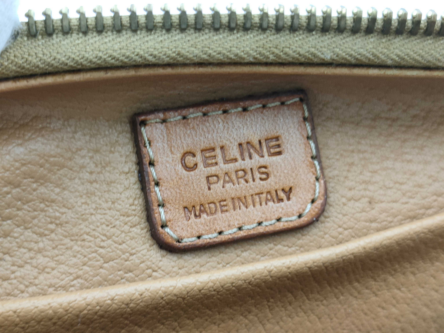 CELINE Macadam pattern pouch
