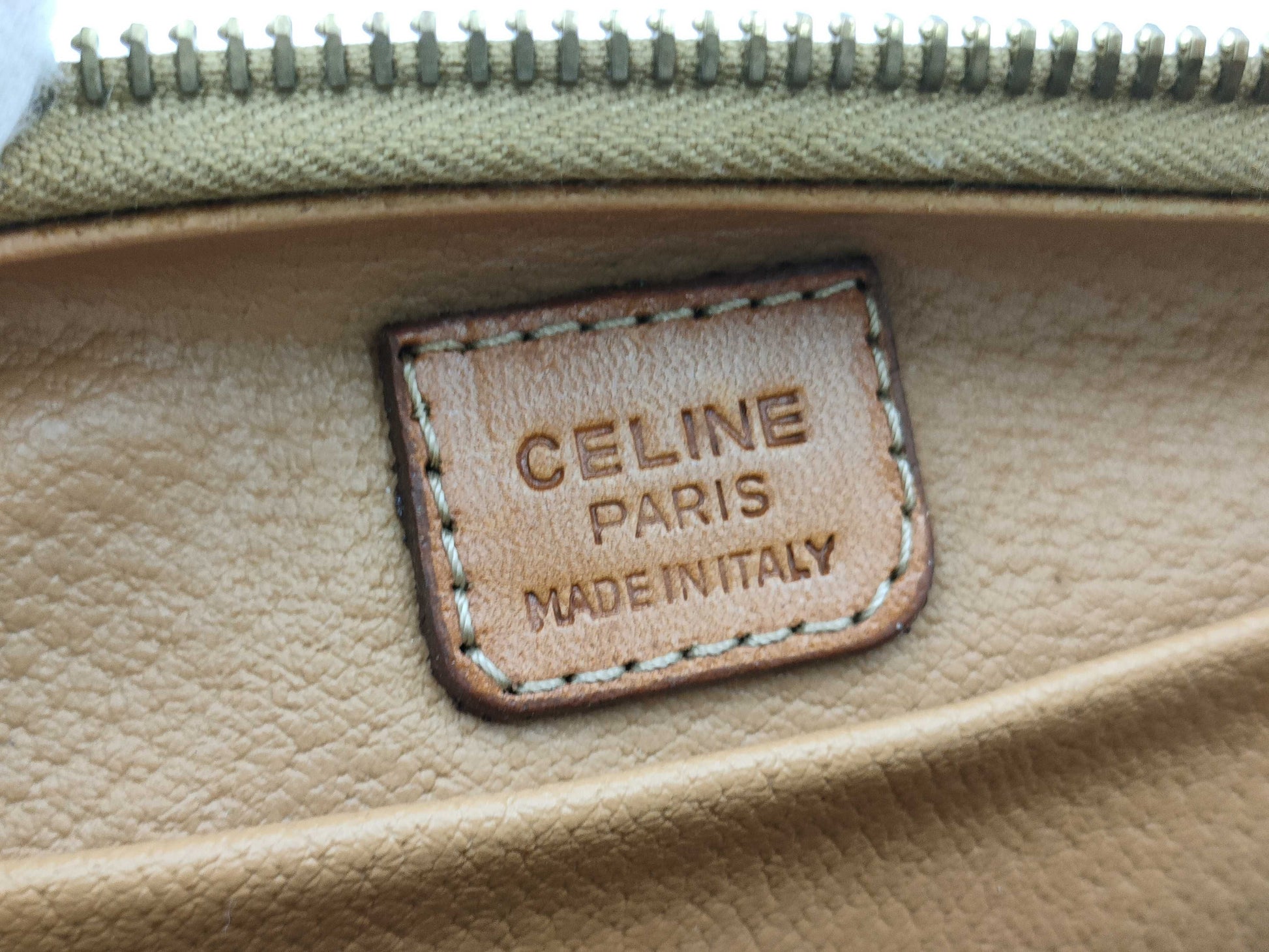 CELINE Macadam pattern pouch
