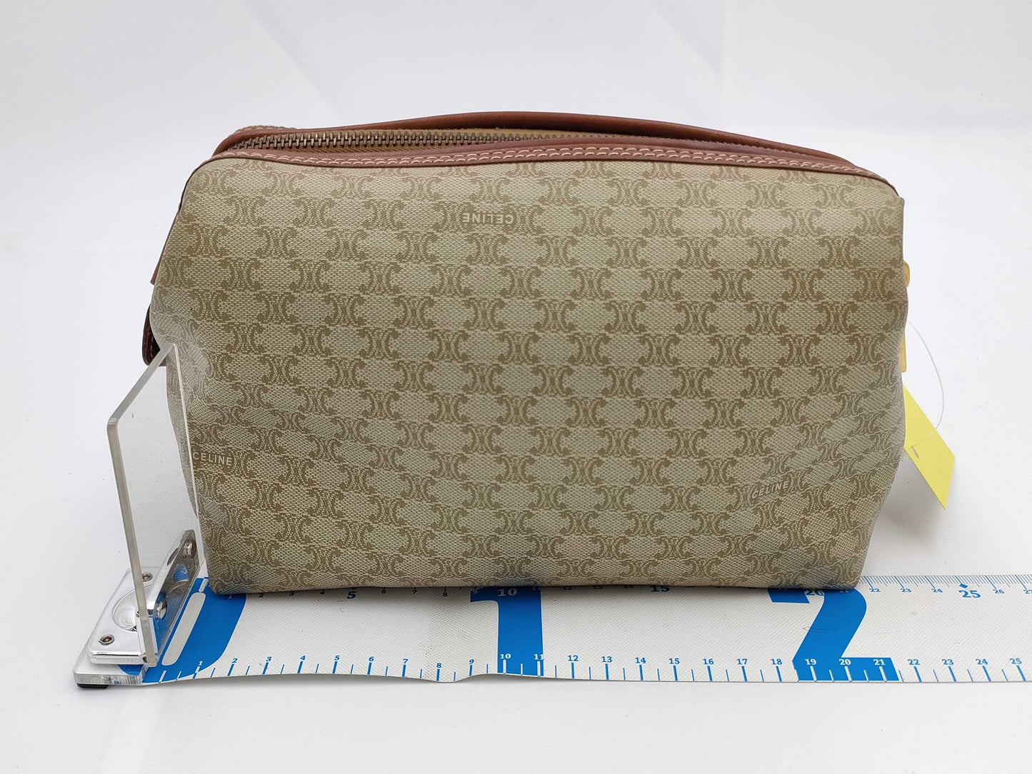 CELINE Macadam pattern pouch
