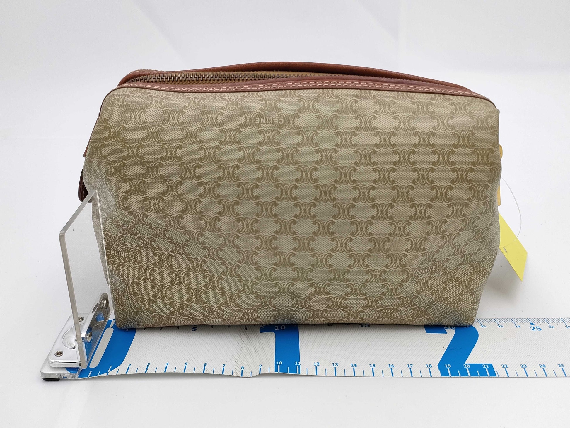 CELINE Macadam pattern pouch