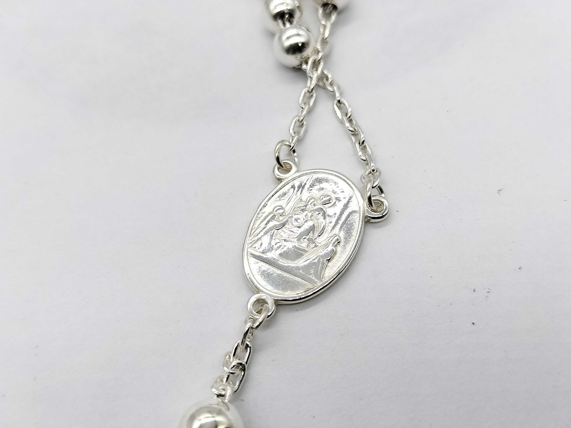 DOLCE & GABBANA SV925 Rosary Ball Chain Necklace