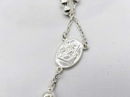 DOLCE & GABBANA SV925 Rosary Ball Chain Necklace