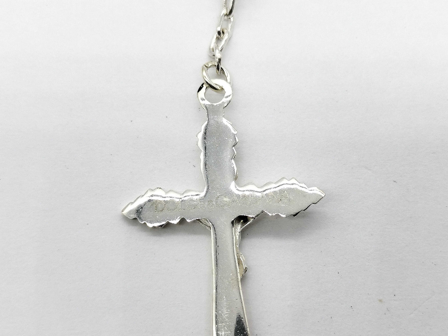 DOLCE & GABBANA SV925 Rosary Ball Chain Necklace
