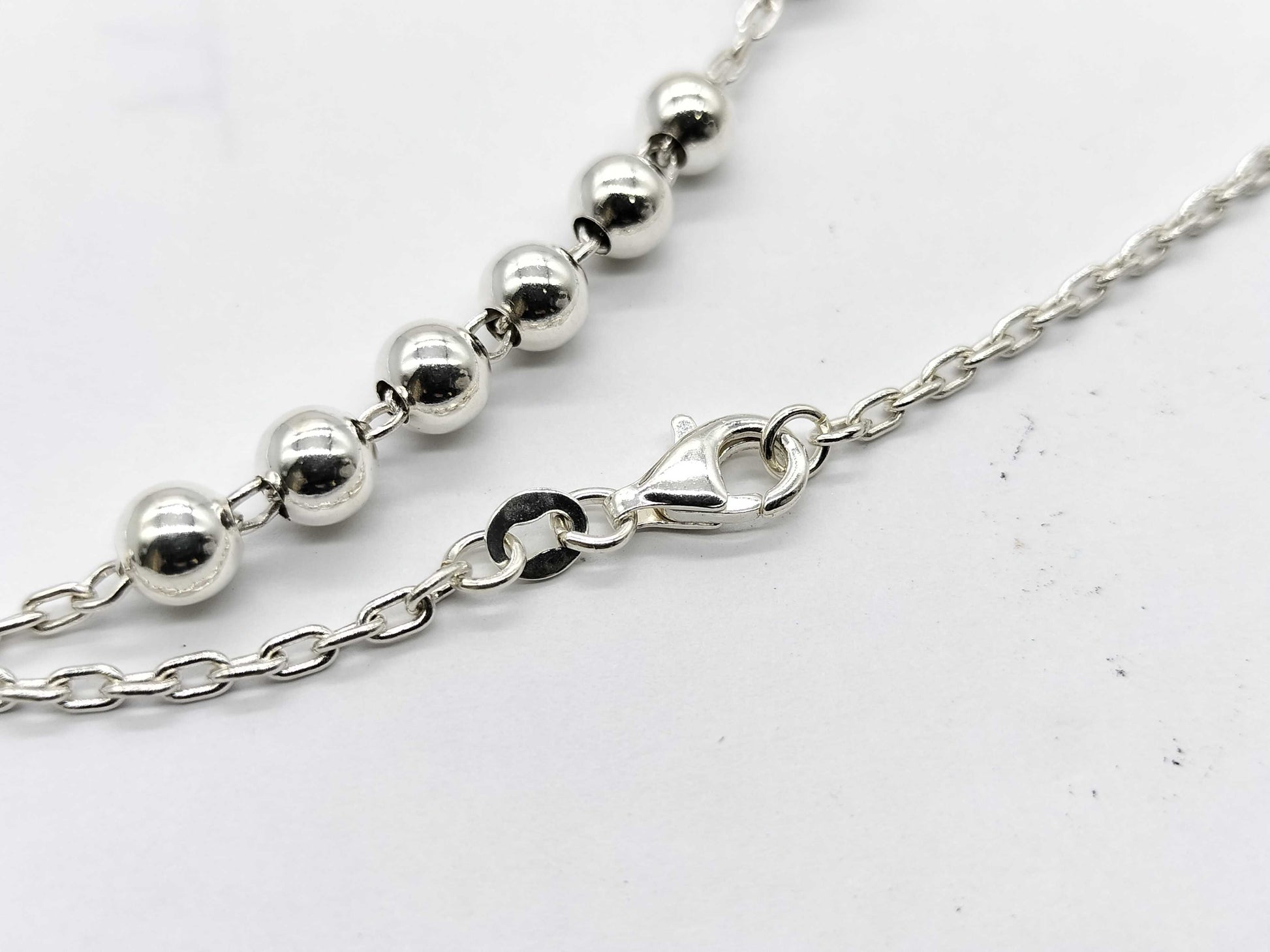 DOLCE & GABBANA SV925 Rosary Ball Chain Necklace