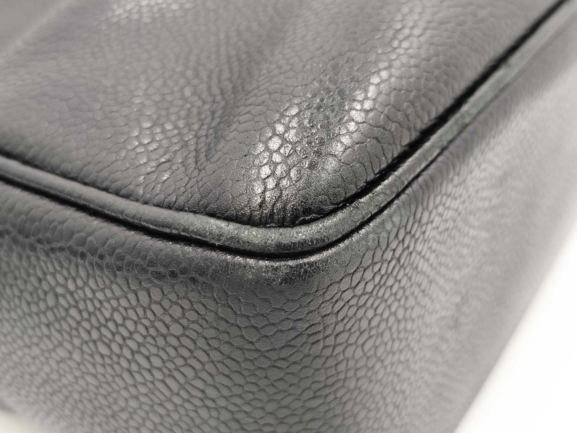 CHANEL Caviar Skin Coco Tote Bag
