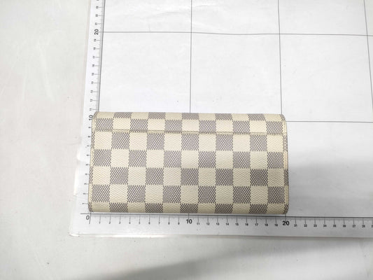 LOUIS VUITTON Damier Azur Portefeuille Sarah Wallet