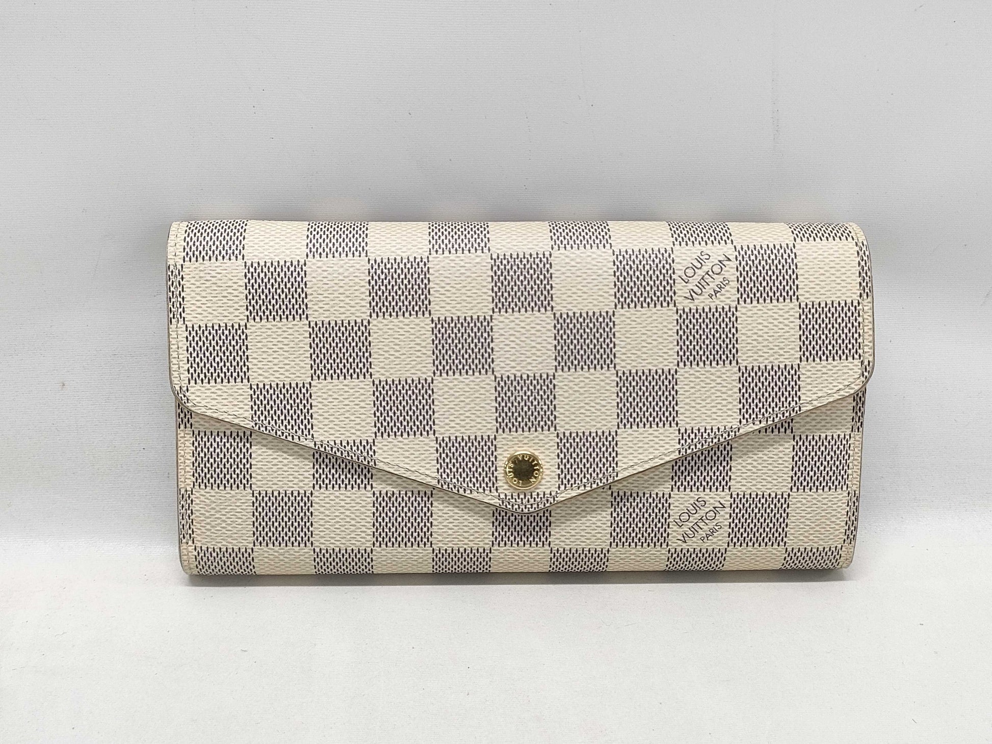 LOUIS VUITTON Damier Azur Portefeuille Sarah Wallet