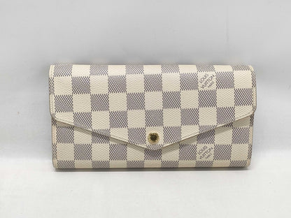 LOUIS VUITTON Damier Azur Portefeuille Sarah Wallet