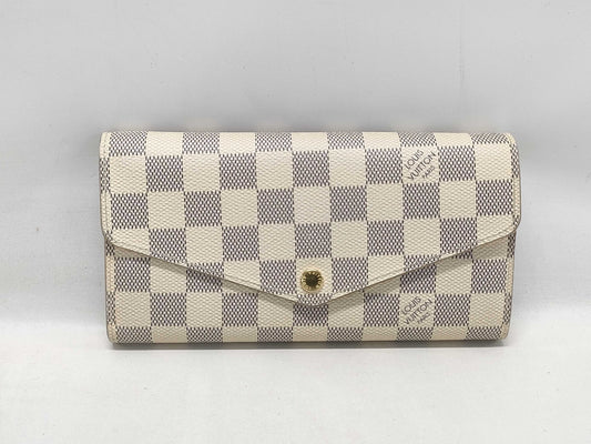 LOUIS VUITTON Damier Azur Portefeuille Sarah Wallet