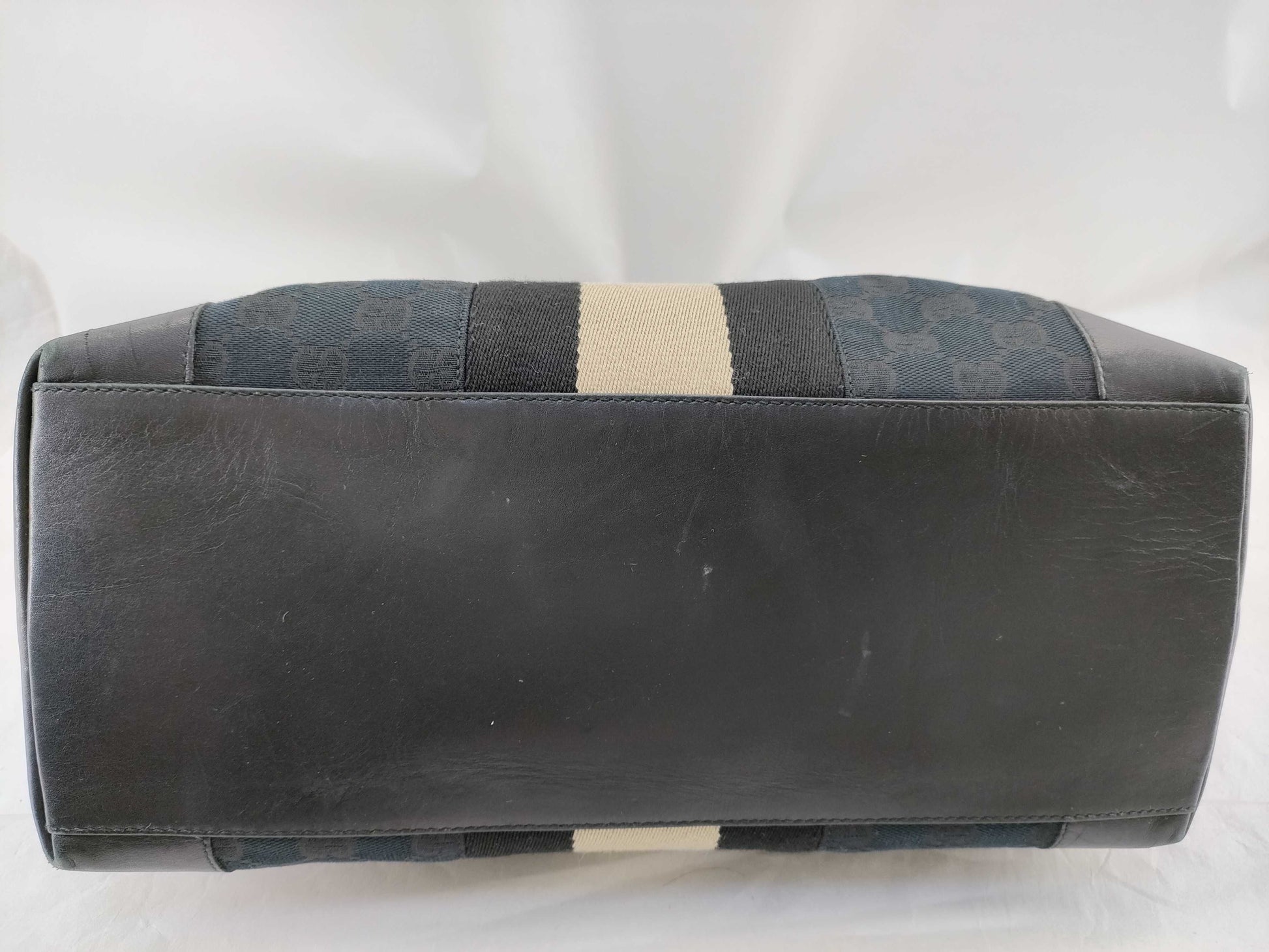 GUCCI GG Canvas Tote, Stripe 002.1098.3444 Tote Bag