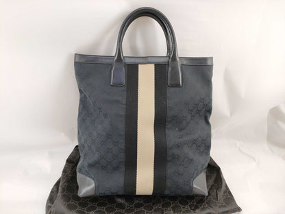 GUCCI GG Canvas Tote, Stripe 002.1098.3444 Tote Bag