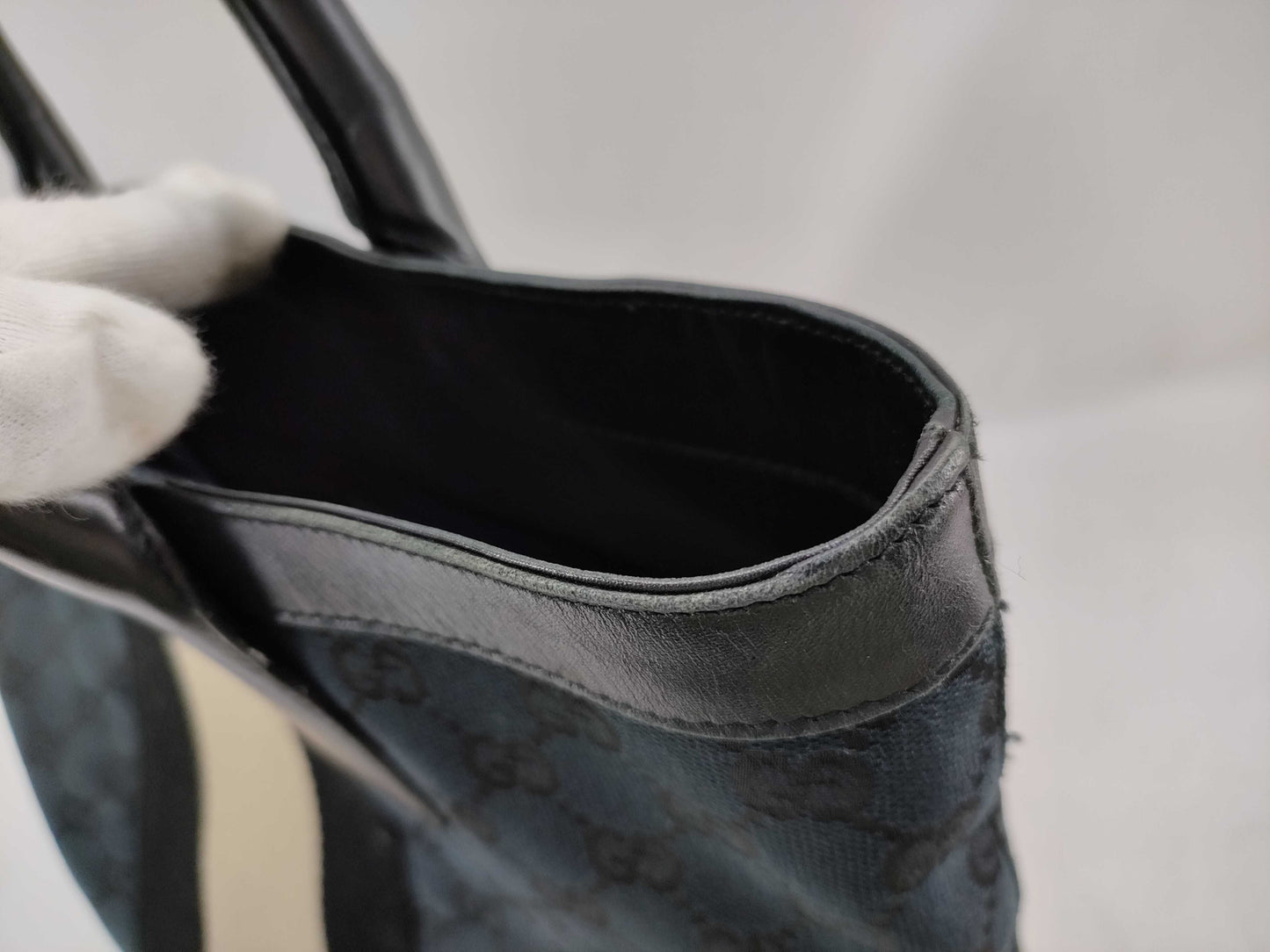 GUCCI GG Canvas Tote, Stripe 002.1098.3444 Tote Bag