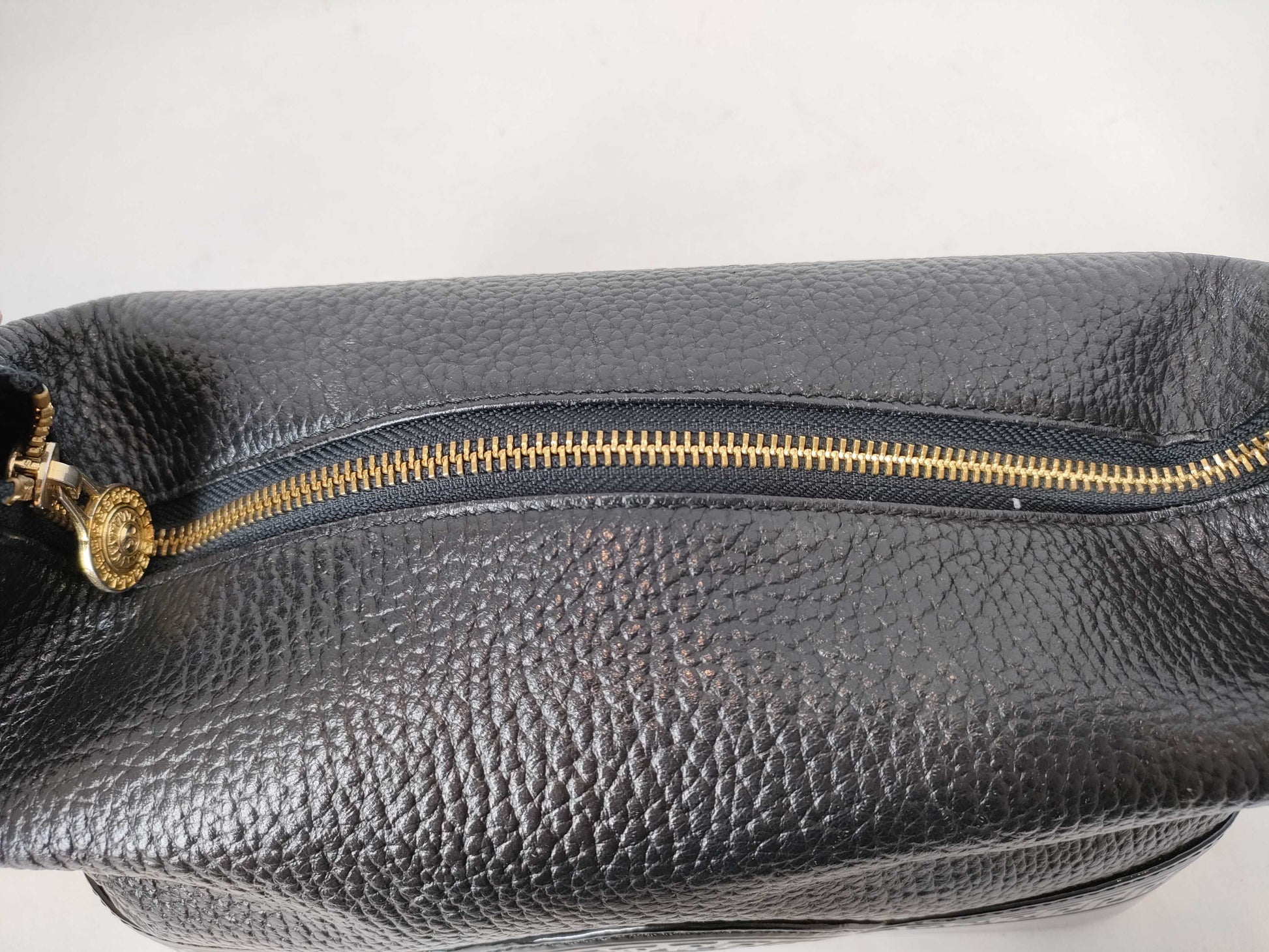 VERSACE One-Shoulder Patent Leather Handbag