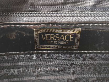 VERSACE One-Shoulder Patent Leather Handbag