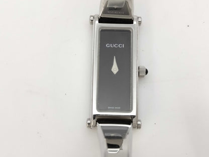 GUCCI 1500L/Black Letters/Silver/Boxed Women's Watch, Unused