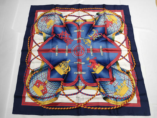 HERMES Carré GRANDE TENUE Horse Formal Scarf