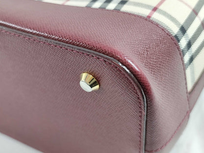 BURBERRY Nova Check/Handbag/Handle Scratches