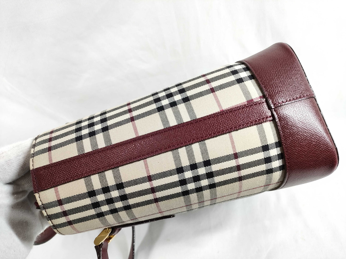 BURBERRY Nova Check/Handbag/Handle Scratches