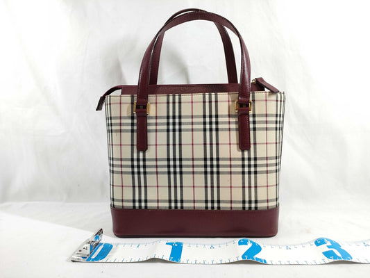 BURBERRY Nova Check/Handbag/Handle Scratches