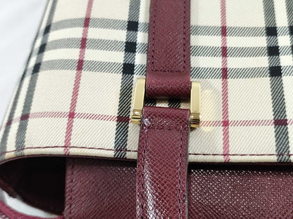 BURBERRY Nova Check/Handbag/Handle Scratches