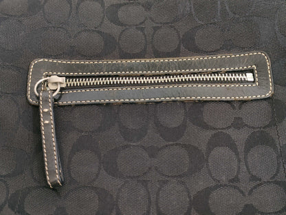 COACH Signature Signature/Nylon x Leather 2-Piece Shoulder Bag