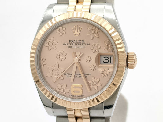 ROLEX 178271 33C6P697 Flower Dial Women's Watch