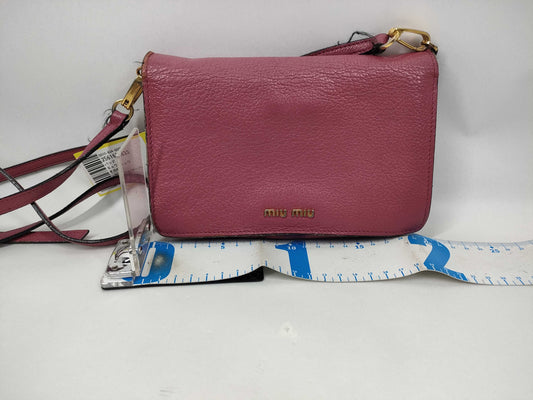 Miu Miu Leather Shoulder Bag Pouch Shoulder Bag