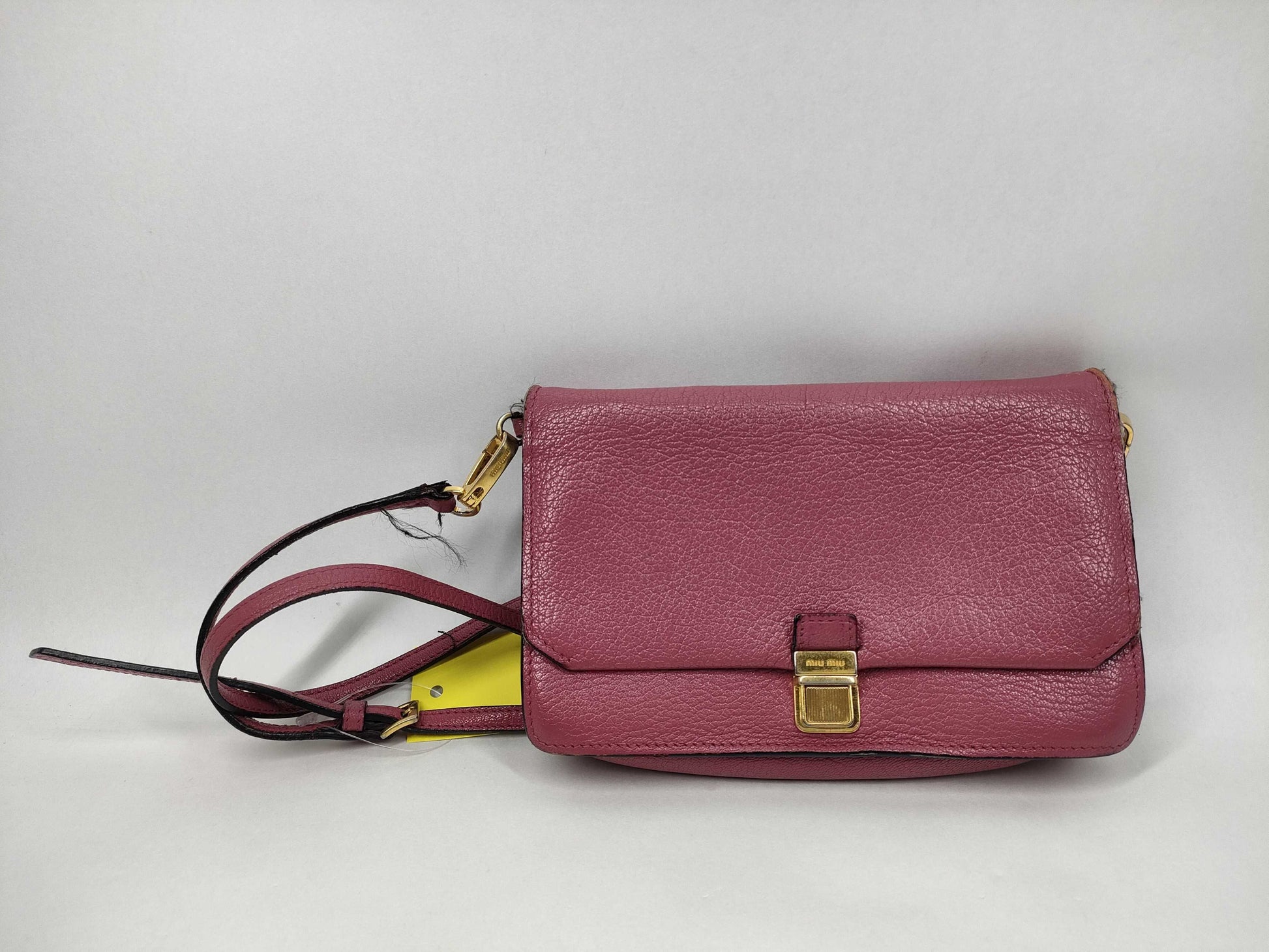 Miu Miu Leather Shoulder Bag Pouch Shoulder Bag
