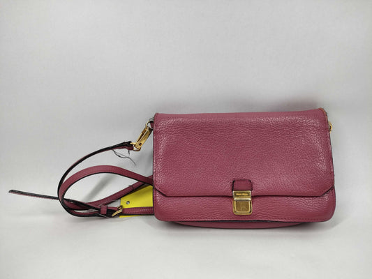 Miu Miu Leather Shoulder Bag Pouch Shoulder Bag