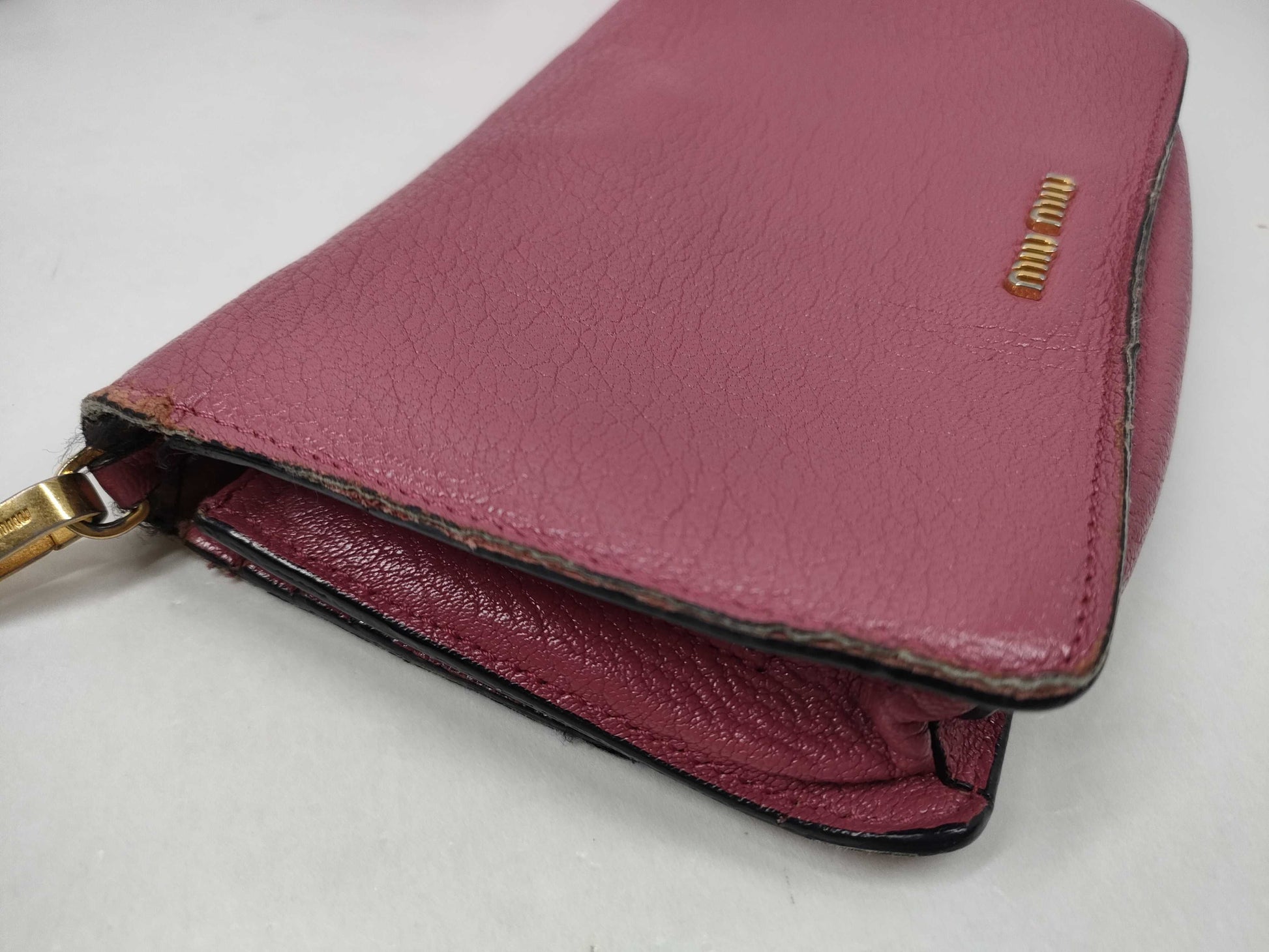Miu Miu Leather Shoulder Bag Pouch Shoulder Bag