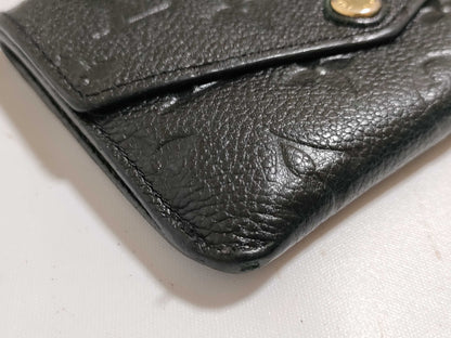 LOUIS VUITTON RFID Unverified Monogram Empreinte Pochette Cle M60633 Noir Coin Purse