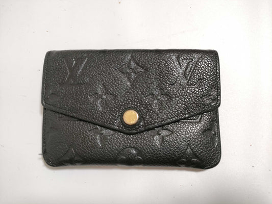 LOUIS VUITTON RFID Unverified Monogram Empreinte Pochette Cle M60633 Noir Coin Purse