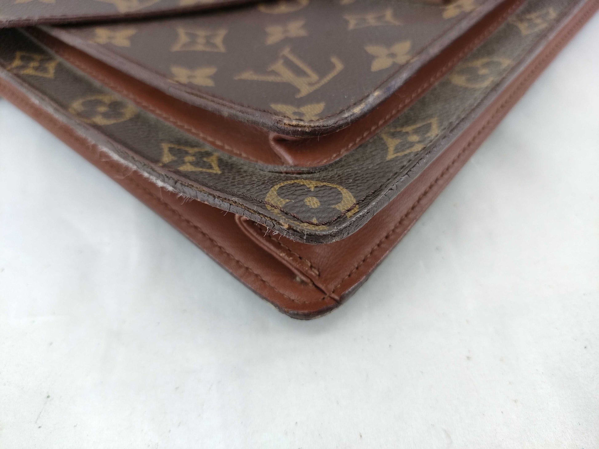 LOUIS VUITTON 864VI Monogram M51185 Monceau Shoulder/Key Handbag