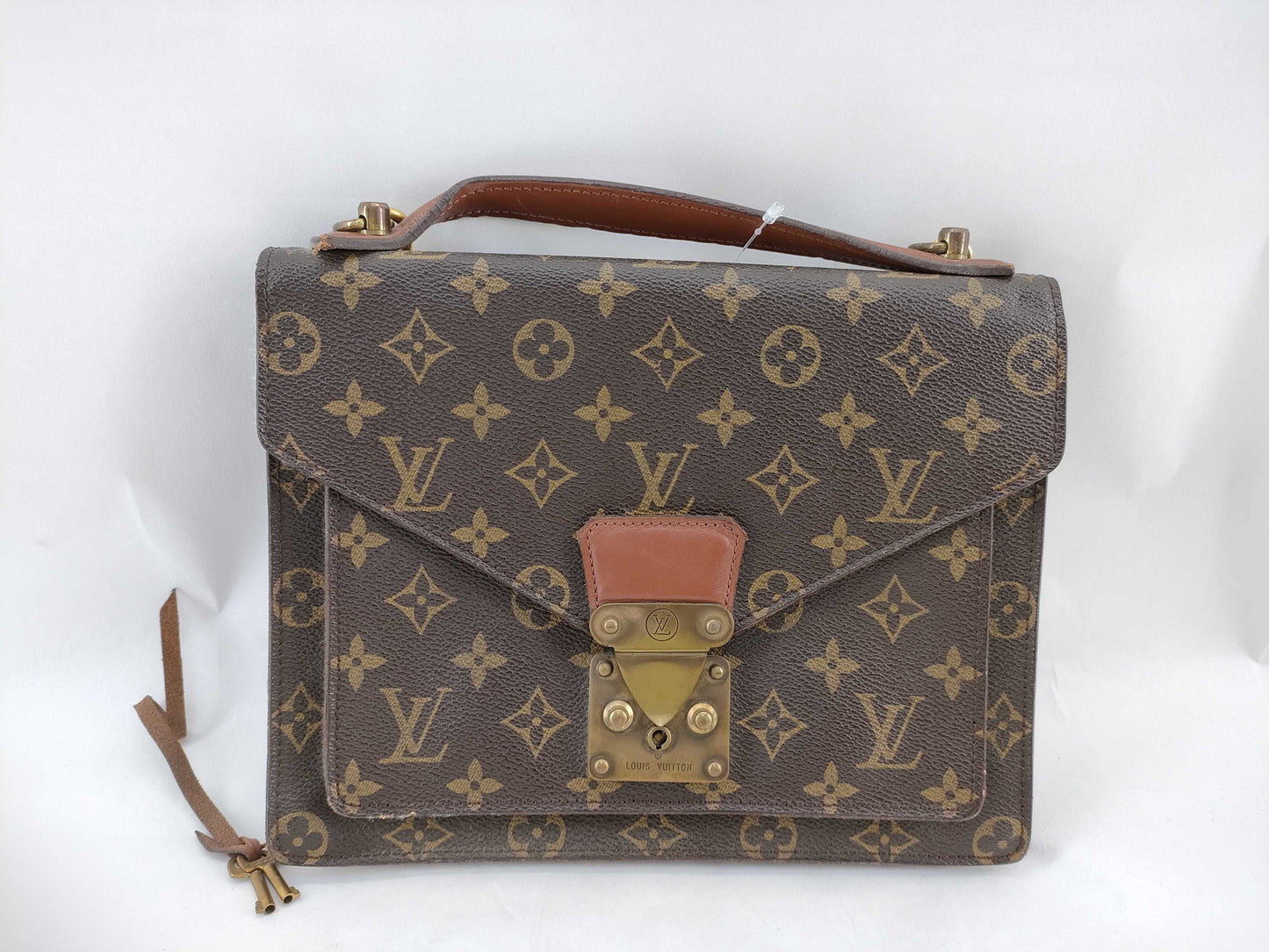 LOUIS VUITTON 864VI Monogram M51185 Monceau Shoulder/Key Handbag