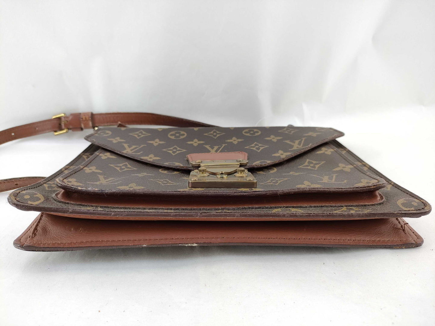 LOUIS VUITTON 864VI Monogram M51185 Monceau Shoulder/Key Handbag