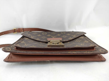 LOUIS VUITTON 864VI Monogram M51185 Monceau Shoulder/Key Handbag