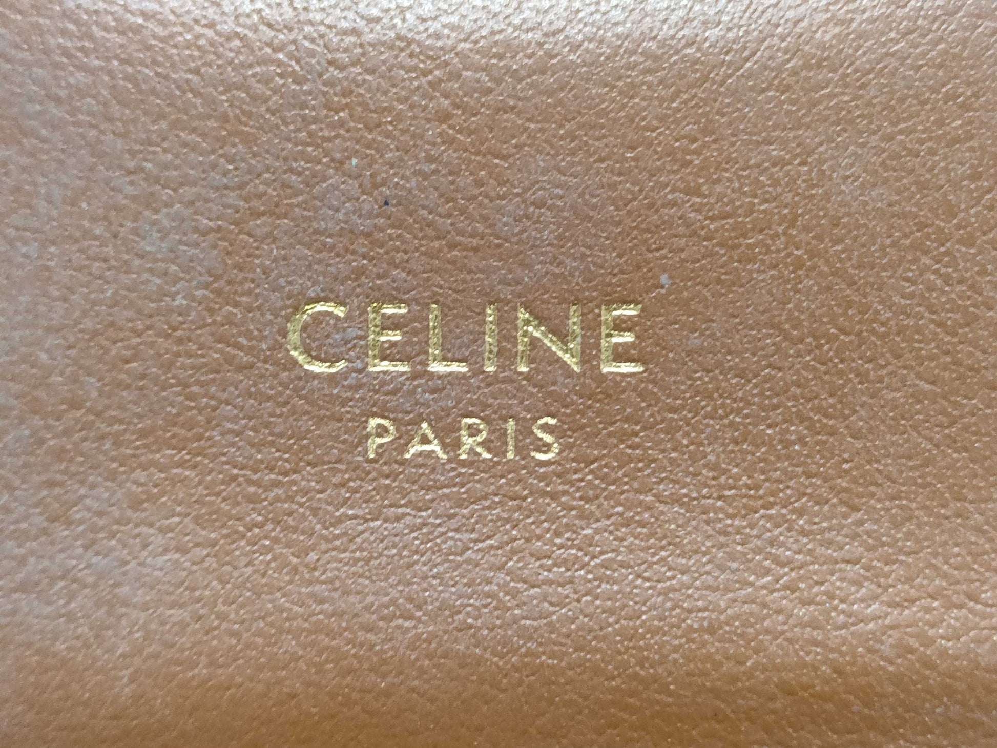 CELINE Triomphe Leather Compact Wallet