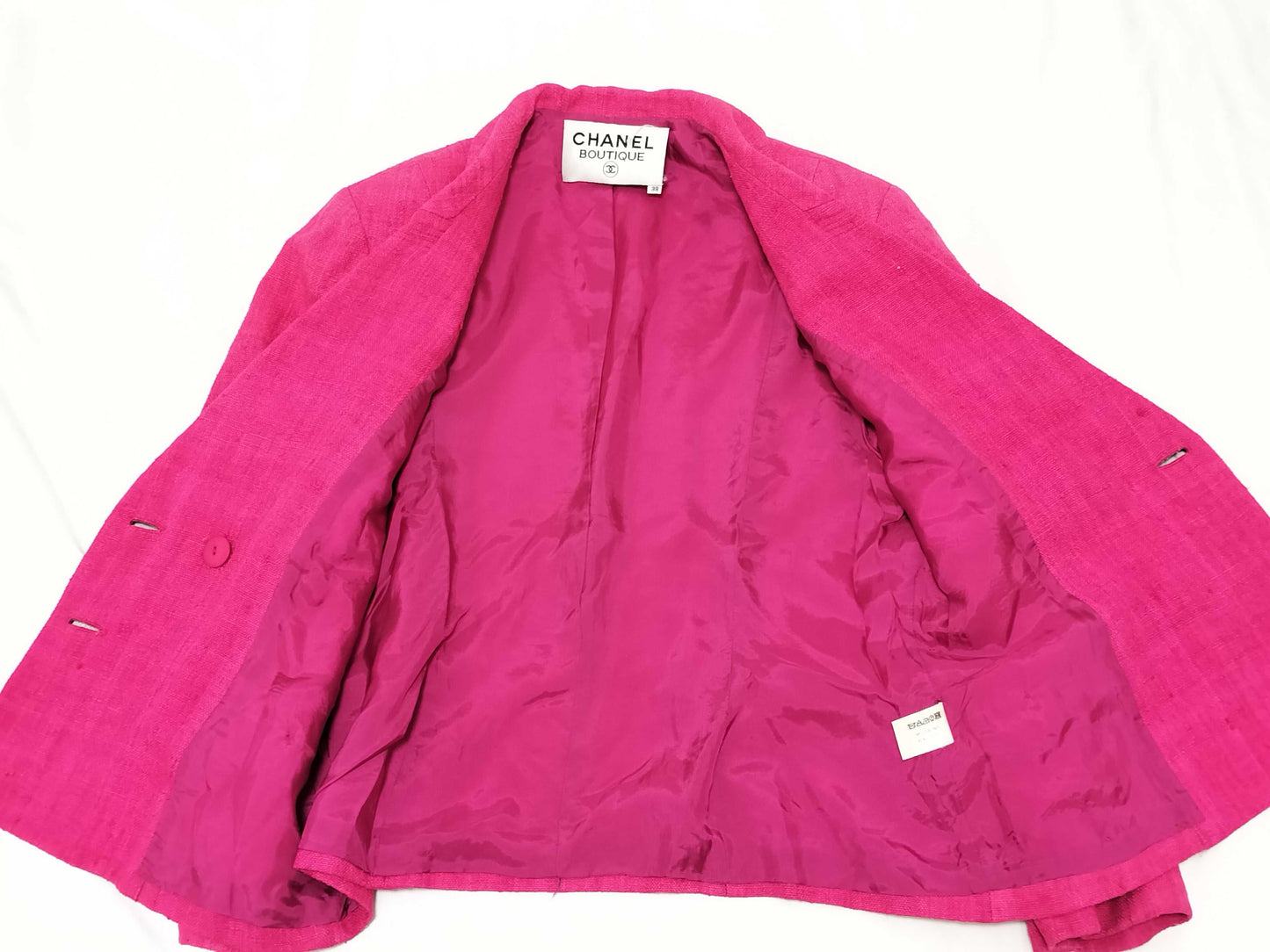 CHANEL Tweed/Set-up/Size 38/Pink Other Apparel
