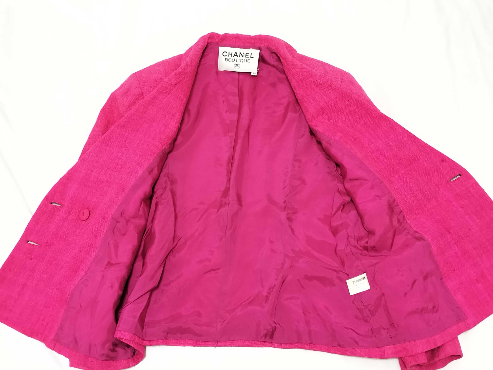CHANEL Tweed/Set-up/Size 38/Pink Other Apparel