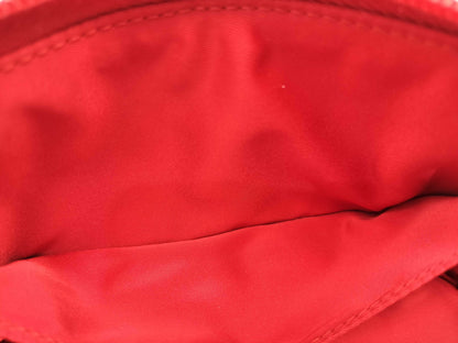 PRADA nylon zipper pouch, red