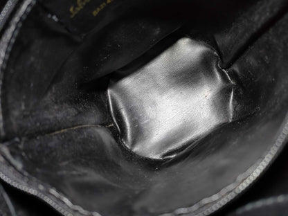 Salvatore Ferragamo Vara Leather Handbag BA21 4180 Black Handbag