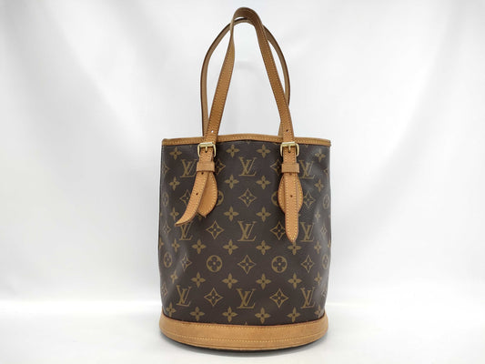 LOUIS VUITTON Monogram M42238 Bucket PM Tote Bag