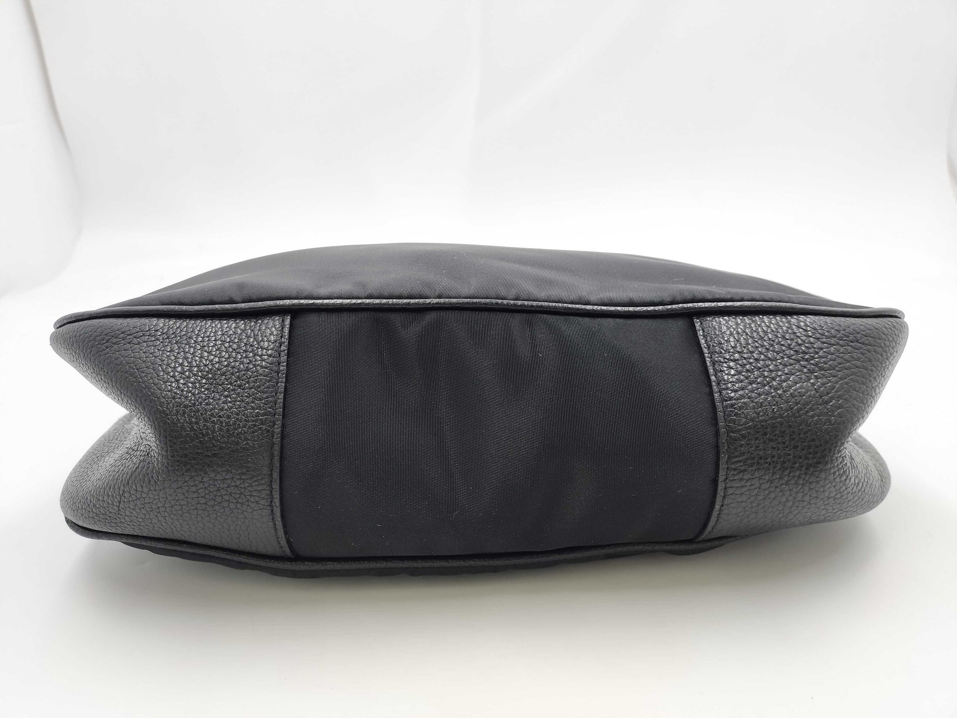 PRADA Prada nylon and leather handbag, black