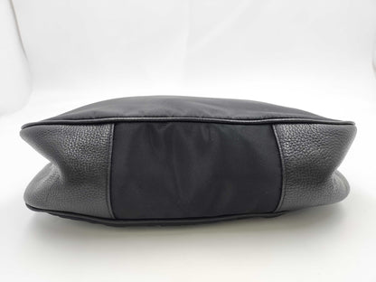 PRADA Prada nylon and leather handbag, black