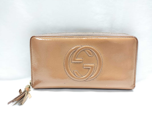 GUCCI 308004 Soho Round Zip Long Wallet