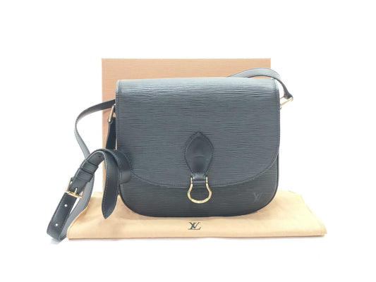 LOUIS VUITTON TH 0947 Epi Saint-Cloud Noir Shoulder Bag