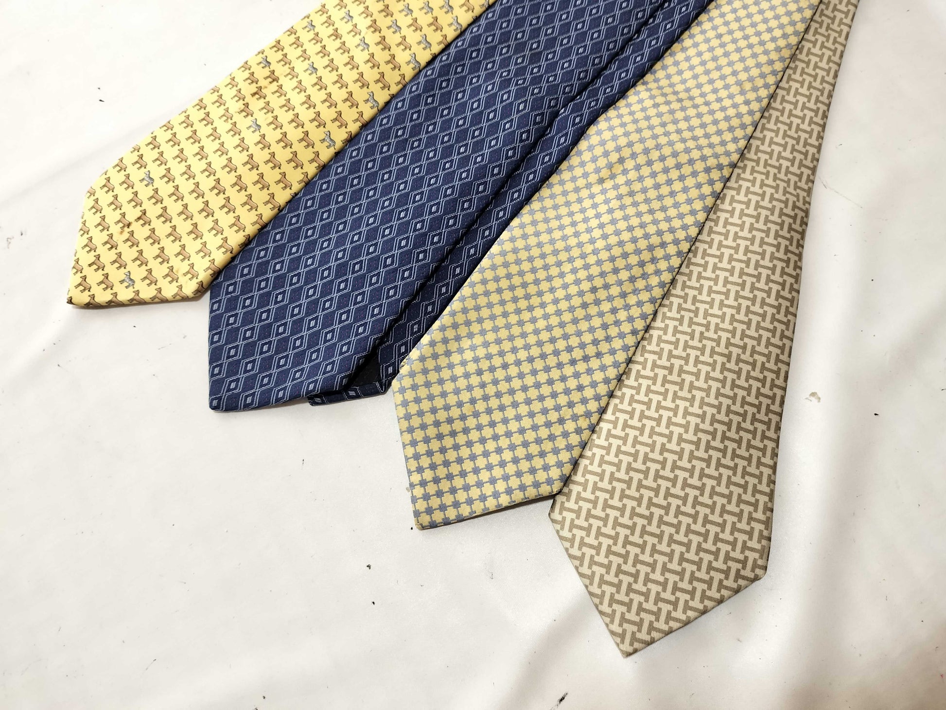 HERMES *4 pieces of neckties