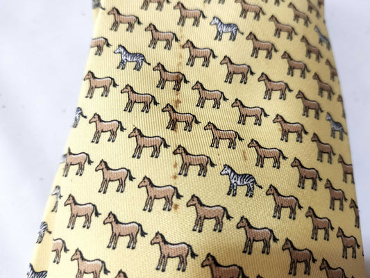HERMES *4 pieces of neckties