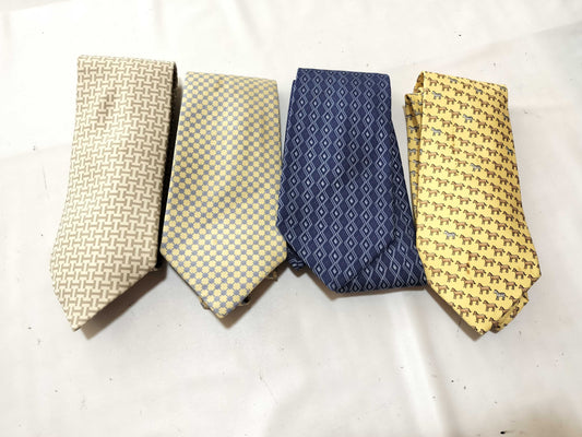 HERMES *4 pieces of neckties